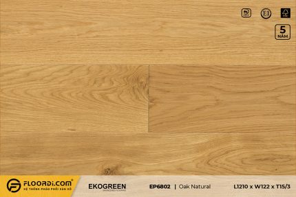 Sàn gỗ EP6802 Oak Natural - Premium - 15/3mm