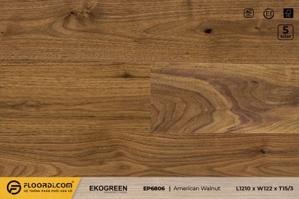 Sàn gỗ EP6806 American Walnut - Premium - 15/3mm