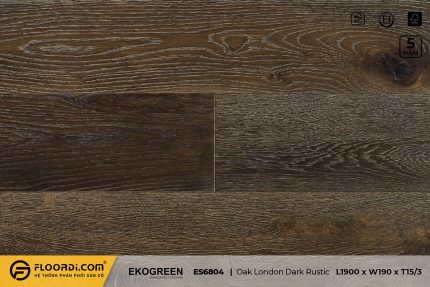 Sàn gỗ sồi ES6804 Oak London Dark Rustic - Signature - 15/3mm