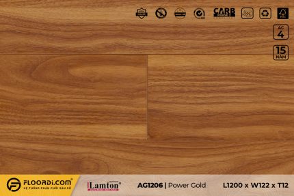 Sàn gỗ AG 1206 Power Gold 12mm AC4