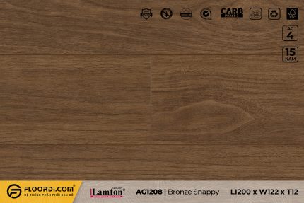 Sàn gỗ AG 1208 Bronze Snappy 12mm AC4