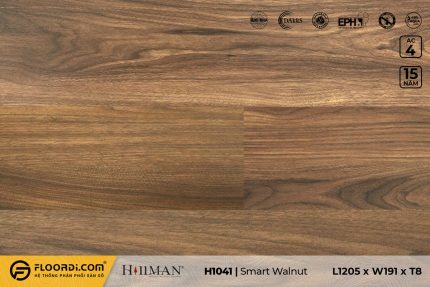 Sàn gỗ H1401 Smart Walnut 8mm AC4