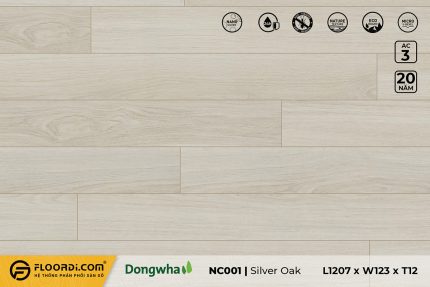 Sàn gỗ NC001 Silver Oak 12mm AC3