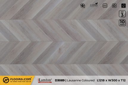 Sàn gỗ xương cá D3089 Lausanne Coloured Chevron 12mm AC3