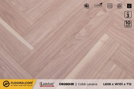 Sàn gỗ xương cá D8260HR Cobb Levana 12mm AC3