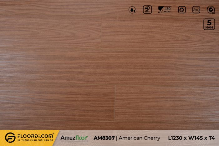 Sàn nhựa AM8307 American Cherry - 4mm