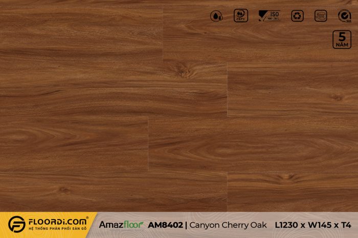 Sàn nhựa AM8402 Canyon Cherry Oak - 4mm