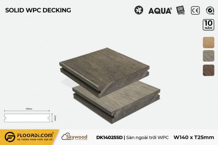 Sàn ngoài trời WPC Solid DK14025SD - Driftwood - 25mm