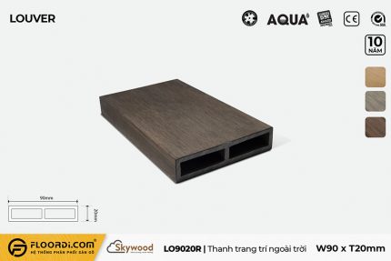 Thanh lam gỗ trang trí LO9020R - Rosewood - 20mm