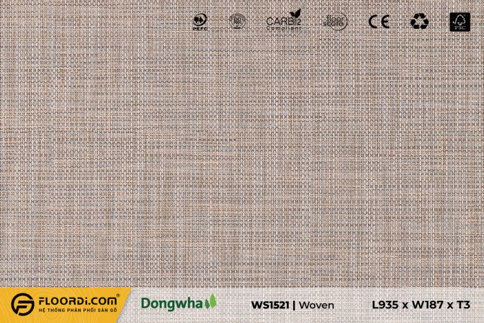 Sàn nhựa WS1521 Woven - 3mm