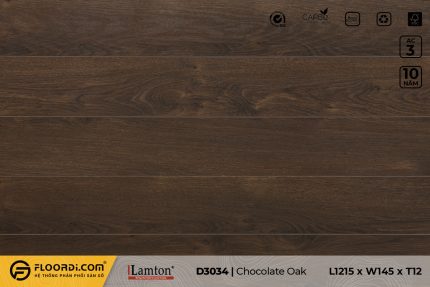 Sàn gỗ D3034 Chocolate Oak 12mm AC3