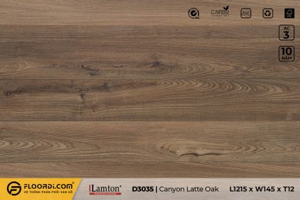 Sàn gỗ D3035 Canyon Lattr Oak 12mm AC3