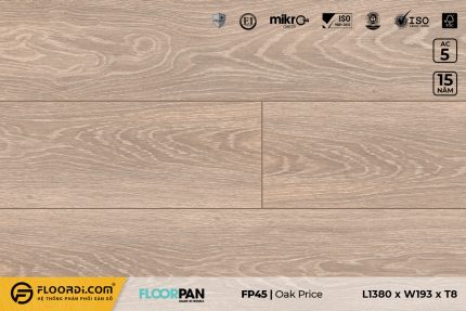 Sàn gỗ FP45 Price Oak 8mm AC5