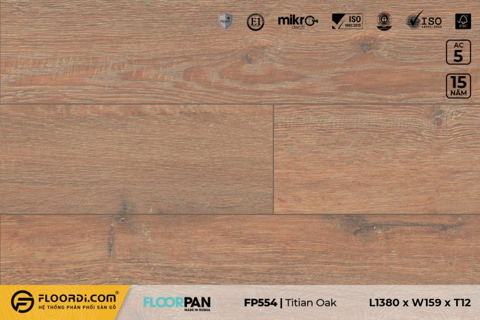 Sàn gỗ FP554 Titian Oak 12mm AC5