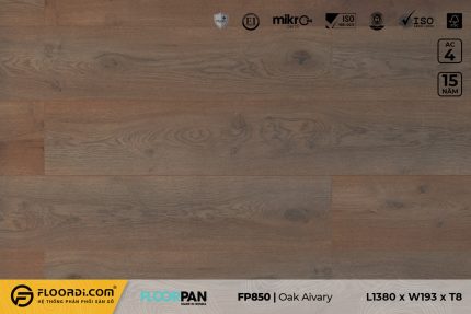 Sàn gỗ FP850 Oak Aivary 8mm AC4