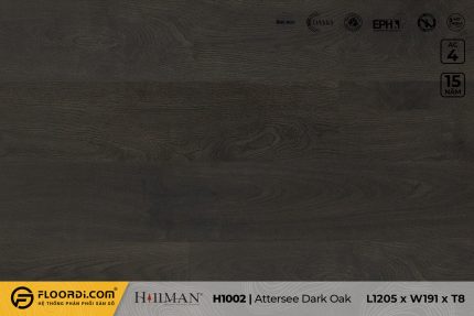 Sàn gỗ H1002 Attersee Dark Oak 8mm AC4