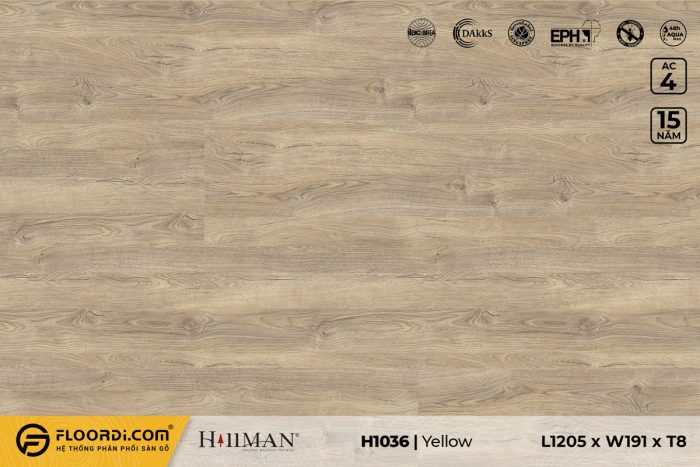 Sàn gỗ H1036 Sinonne Oak 8mm