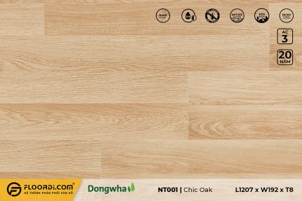 Sàn gỗ NT001 Chic Oak 8mm AC3