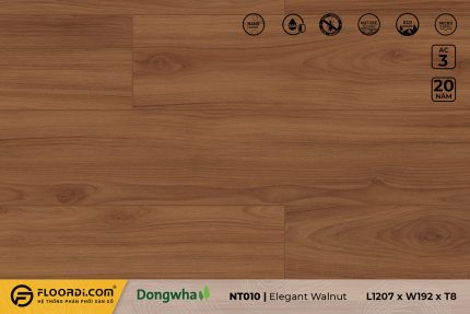 Sàn gỗ NT010 Elegant Walnut 8mm AC3