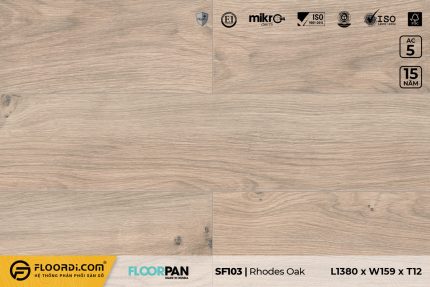 Sàn gỗ SF103 Rhodes Oak 12mm AC5