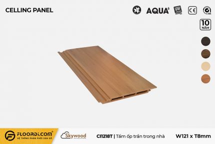 Tấm Ốp tường - Ốp trần CI1218T - Golden Teak - 8mm