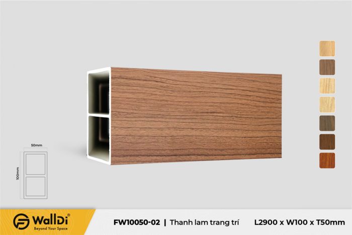 Thanh lam trang trí FW10050-02 - Special Walnut - 50mm