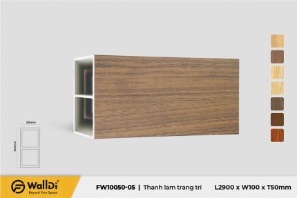 Thanh lam trang trí FW10050-05 - Dark Walnut - 50mm