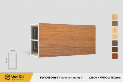 Thanh lam trang trí FW10050-06 - Red walnut - 50mm