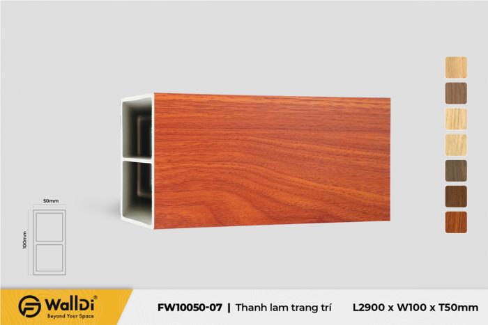 Thanh lam trang trí FW10050-07 - Specila Redwood - 50mm