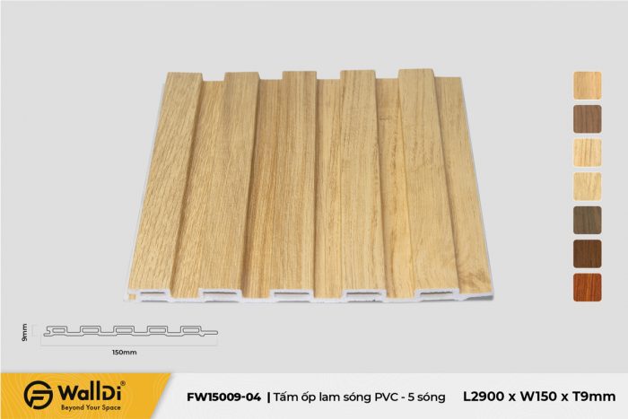 Lam nhựa 5 sóng FW15009-04 - Nice Oak - 9mm