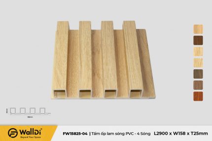 Lam nhựa 4 sóng FW15825-04 - Nice Oak - 25mm