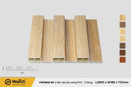 Lam nhựa 3 sóng FW18021-03 - Natural oak - 21mm