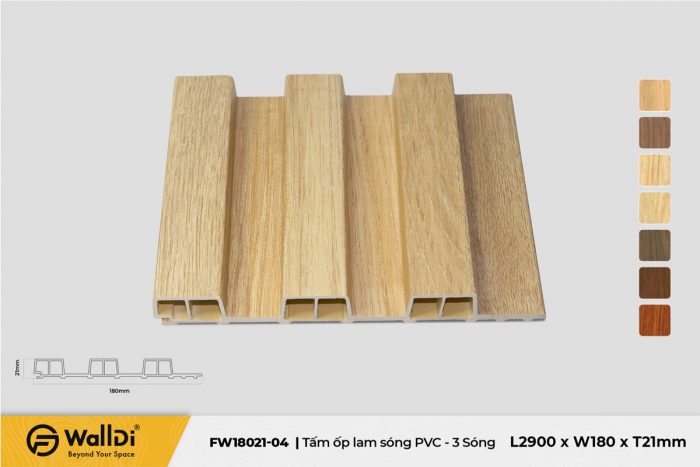 Lam nhựa 3 sóng FW18021-04 - Nice Oak - 21mm