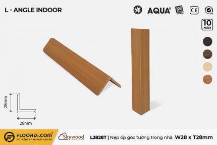 Nẹp chữ L - L2828T - Golden Teak - 28mm