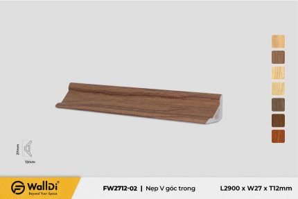 Nẹp V góc trong FW2712-02 Special Walnut 12mm