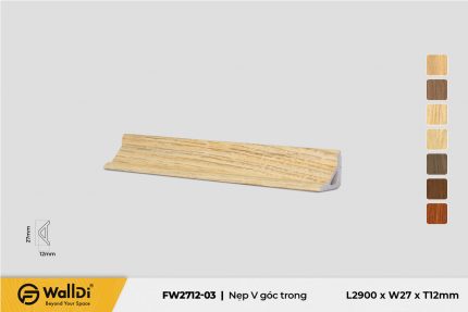 Nẹp V góc trong FW2712-03 Natural Oak 12mm