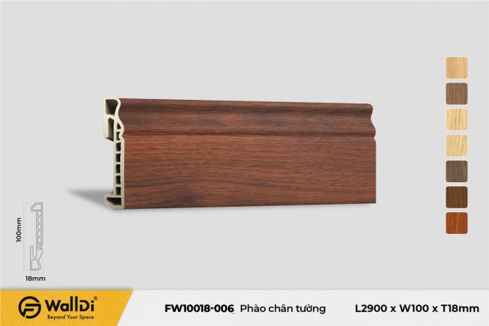 Phào chân tường FW10018-02 Special Waqlnut 18mm