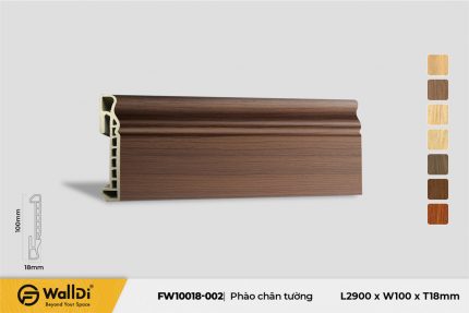 Phào chân tường FW10018-06 Red Walnut 18mm