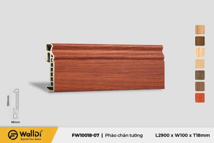 Phào chân trường FW10018-07 Specila Redwood 18mm