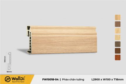 Phào chân tường FW10018-04 Nice Oak 18mm