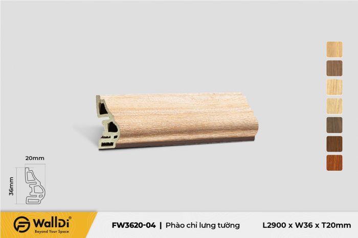 Phào chỉ lưng tường FW3620-04 Nice Oak 20mm