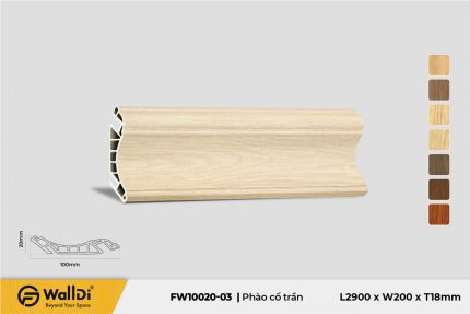 Phào cổ trần FW10020-03 Natural Oak 20mm