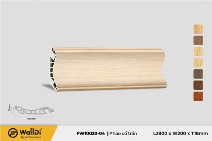 Phào cổ trần FW10020-04 Nice Oak 20mm