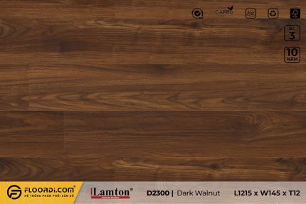 Sàn gỗ D2300 Dark Walnut mm AC3