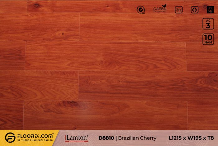 Sàn gỗ D8810 Brazilian Cherry 8mm AC3