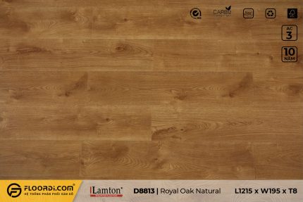 Sàn gỗ D8813 Royal Oak Natural 8mm AC3