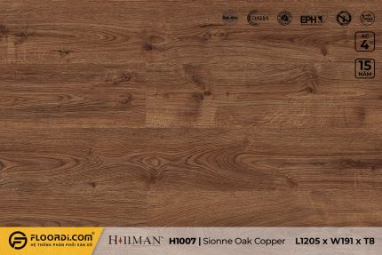 Sàn gỗ H1007 Sionne Oak Copper 8mm AC4